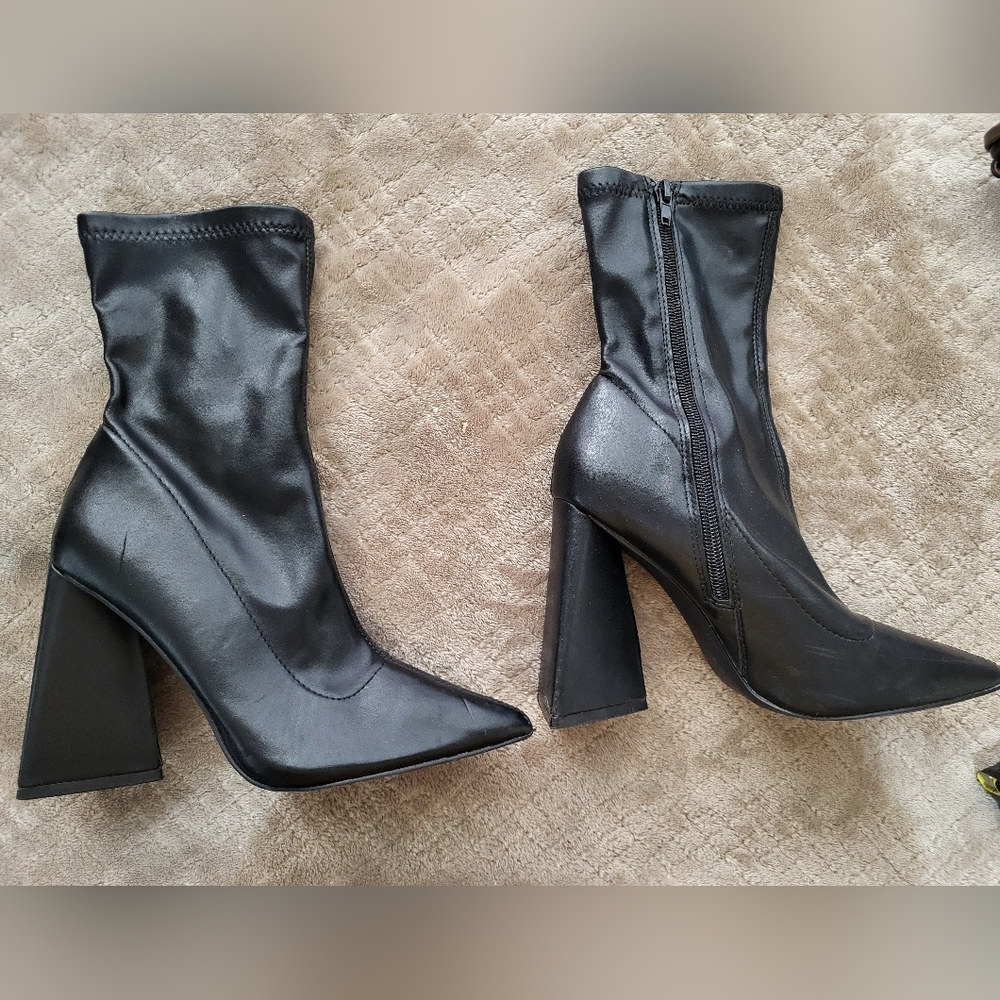 * Womens‎ black boots Stylish Fancy Work Outing Dinner